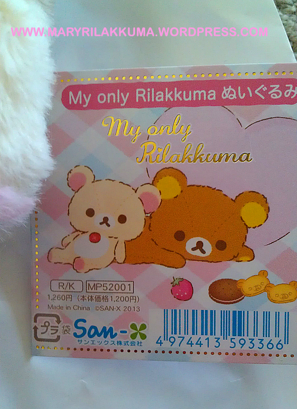Korilakkuma's tag is equally cute!