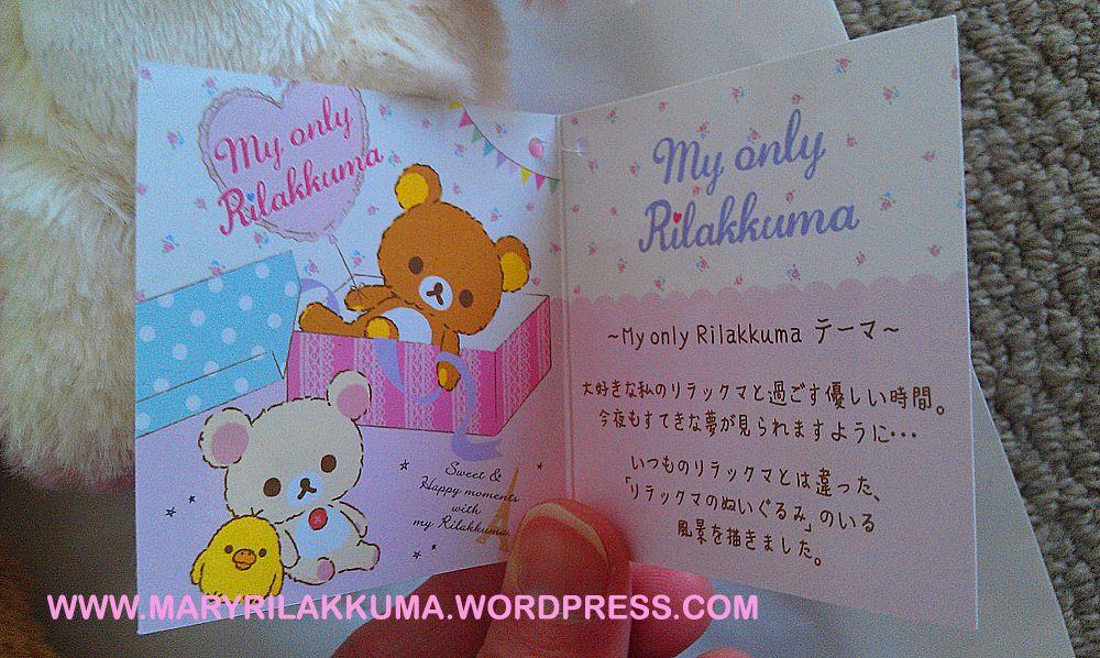 These tags are special because they also open up like cards. Inside there are more cute pictures and Japanese words - sorry I can't read Japanese, maybe someone can kindly translate for me?