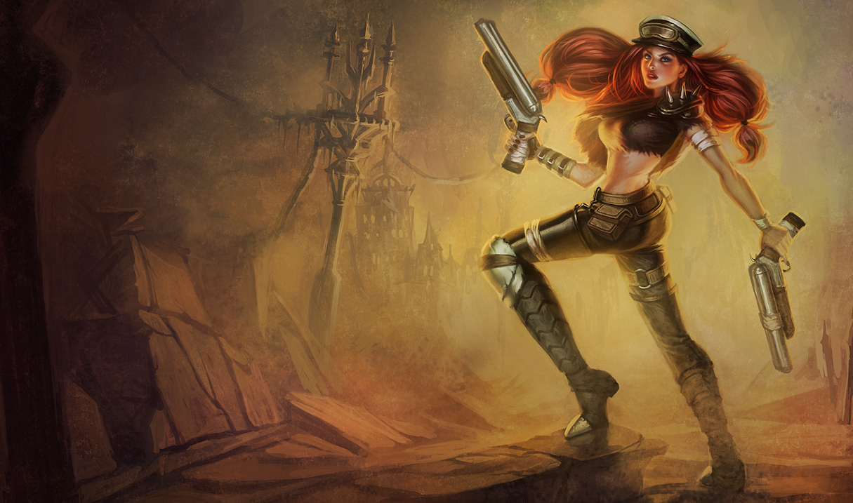 My favourite champion in my favourite skin - Road Warrior Miss Fortune!