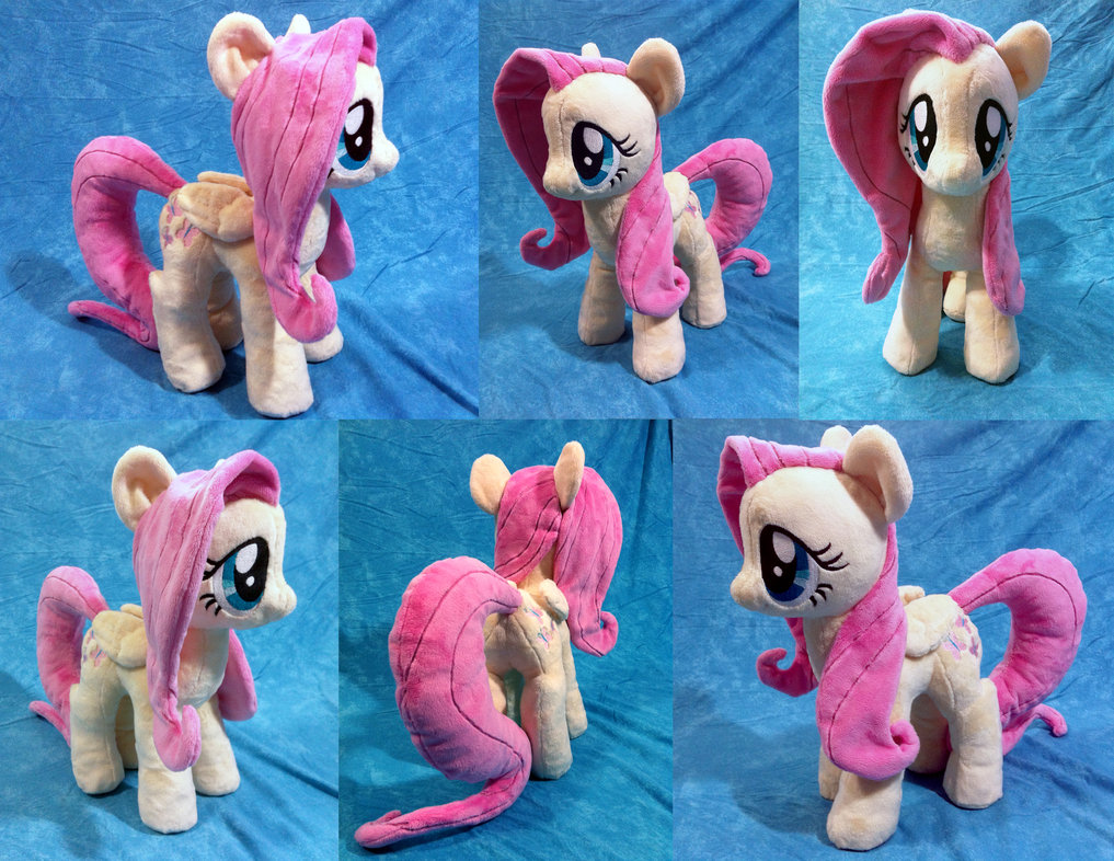 Flutter Shy plushie by KairiGurl