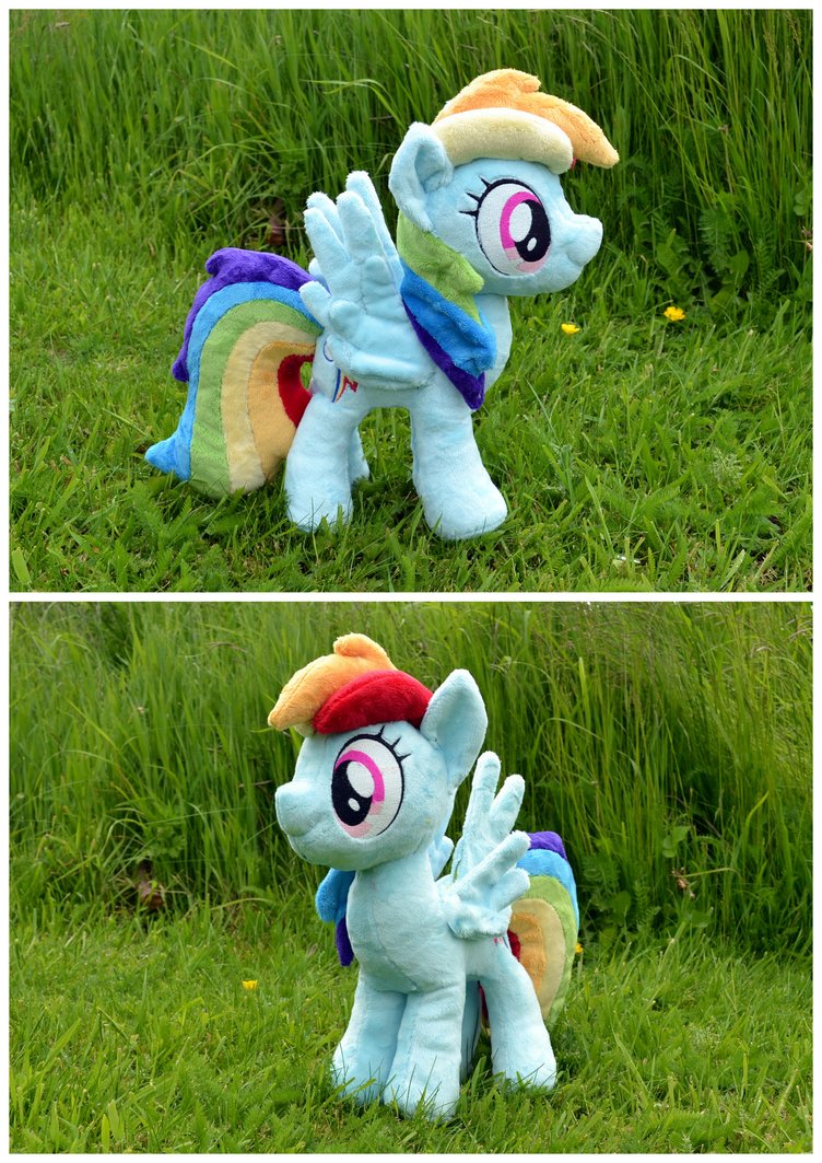 Rainbow Dash plushie by PulsefireKitten :D