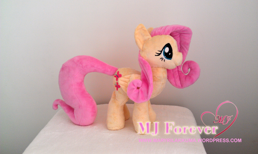 Dangerous Mission Fluttershy plushie by Sophillia - with wings attached, outfit off