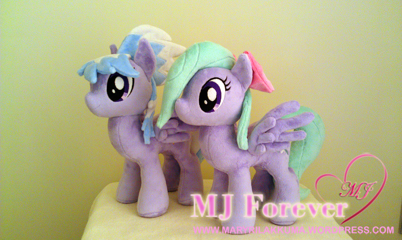 Flitter and Cloudchaser plushies by Little-Broy-Peep-Inc