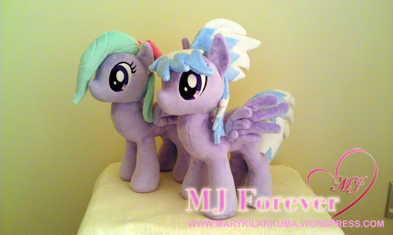 Flitter and Cloudchaser plushies by Little-Broy-Peep-Inc