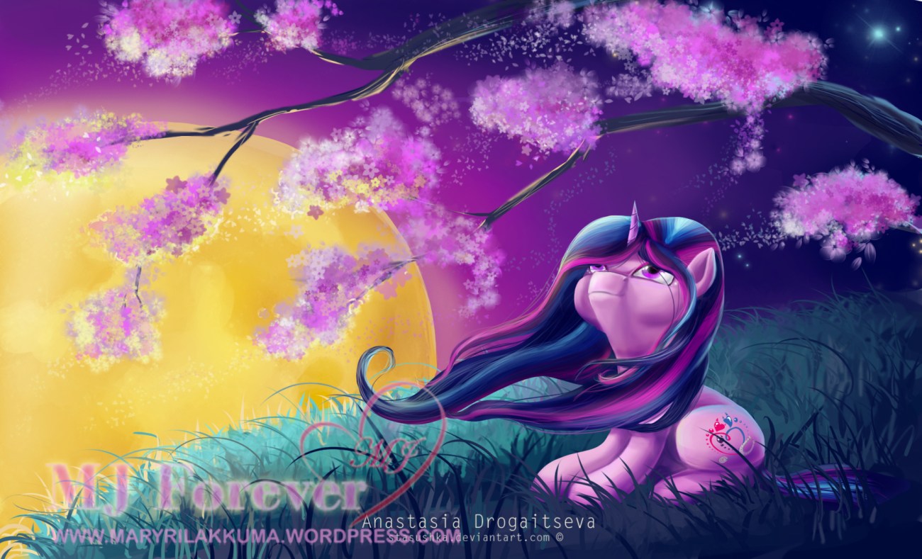 My Little Pony: Mardelia and Sakura blossoms :3