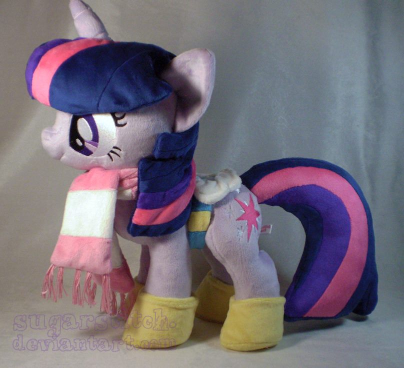 Pre-shipment pics for Winter Wrap-Up Twilight plushie by sugarstitch