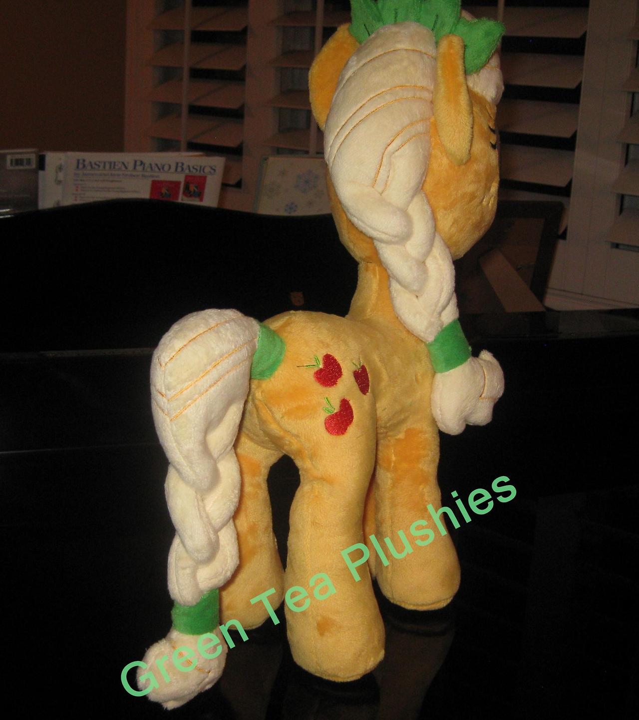 Pre-shipment pics for Crystal Pony Applejack by GreenTeaPlushies