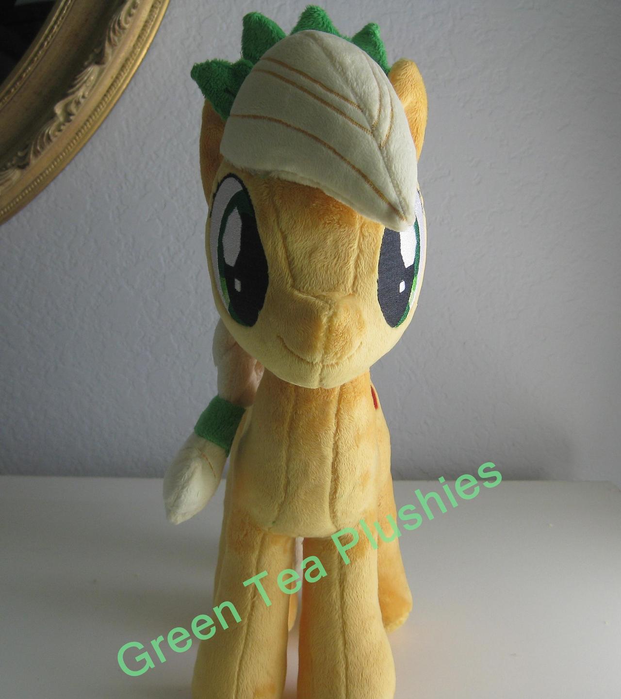 Pre-shipment pics for Crystal Pony Applejack by GreenTeaPlushies