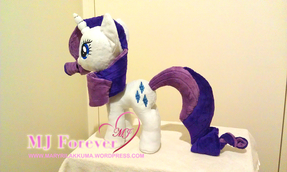 Rarity plushie made by meeeeeeeeee!!!!!