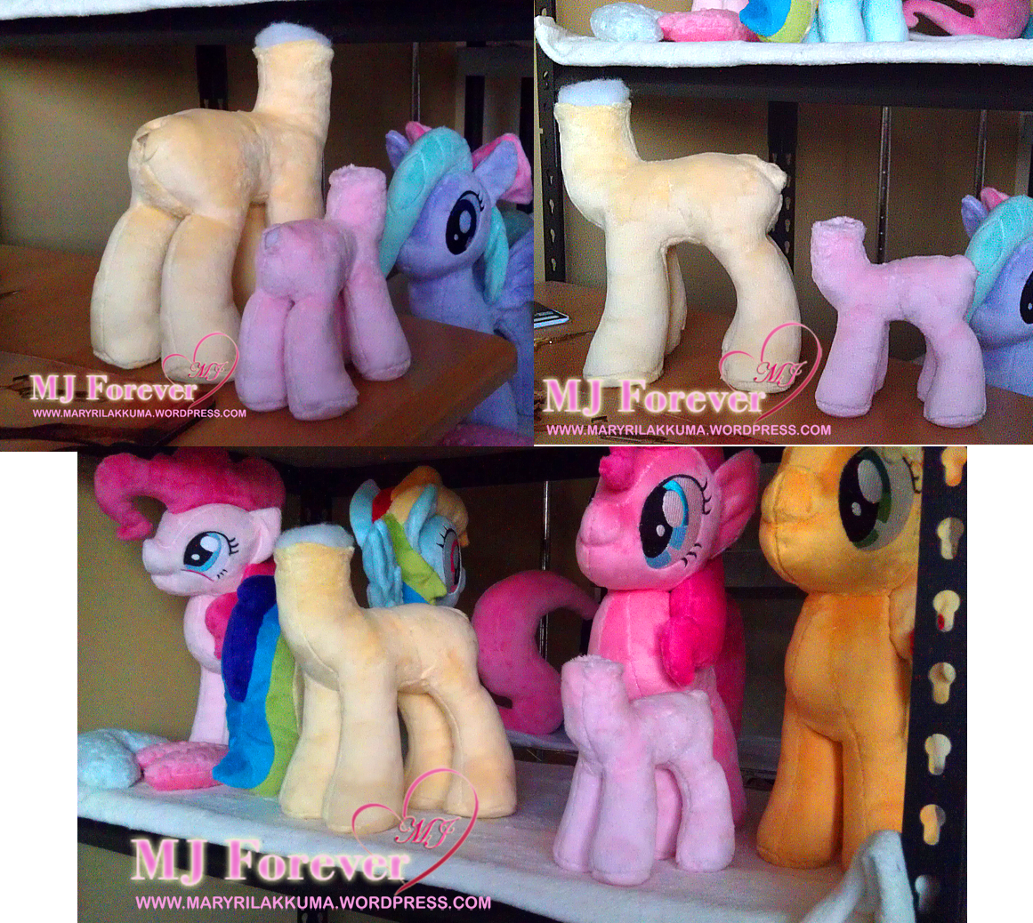 Trying my hand at sewing pony plushies :3