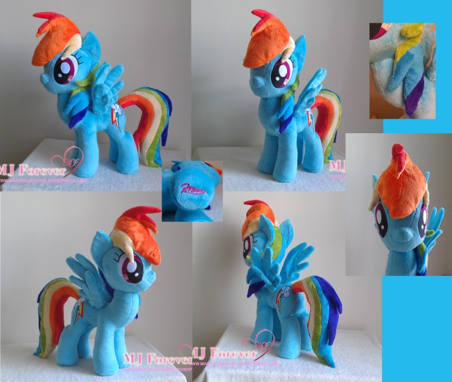 Rainbow Dash plushie by meeee!!!!