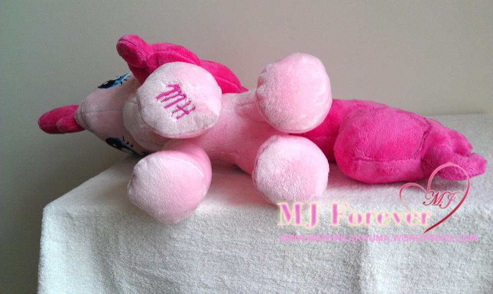 Pinkie Pie plushie by ME!!!!!  :D  (my second plushie)