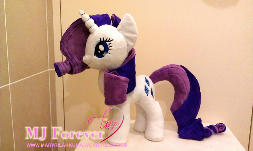 Rarity plushie made by meeeeeeeeee!!!!!