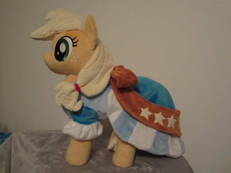 The other part of her dress attached