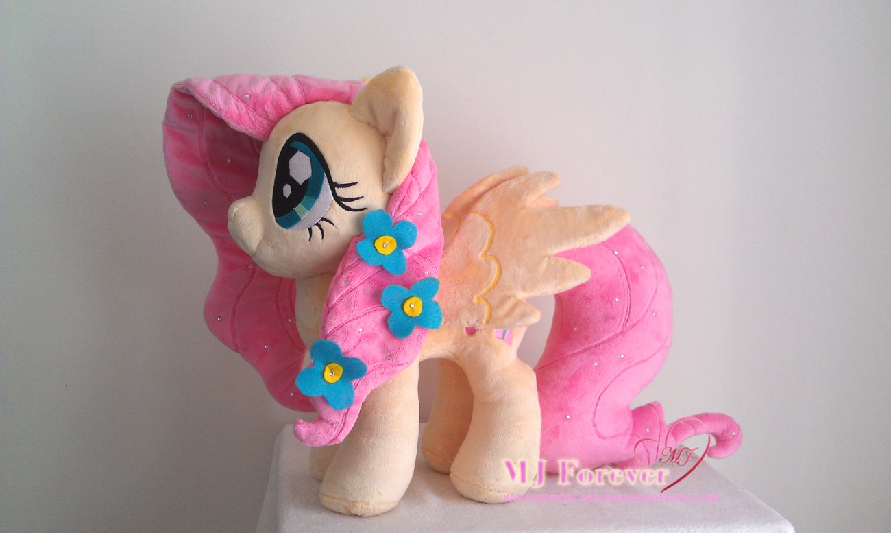 Crystal Pony Fluttershy plushie by Burzurk