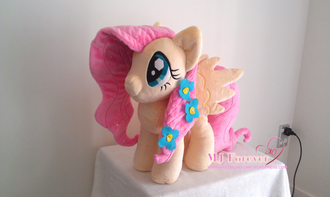 Crystal Pony Fluttershy plushie by Burzurk