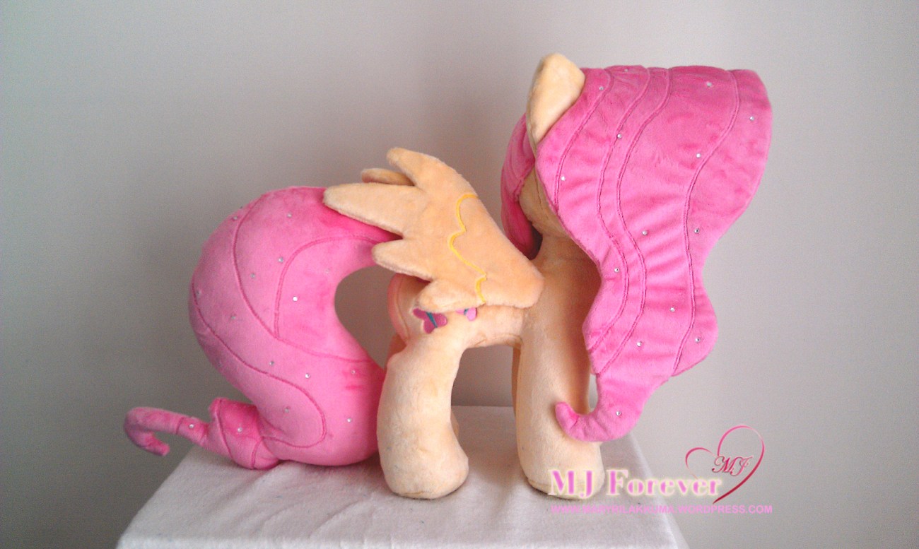 Crystal Pony Fluttershy plushie by Burzurk