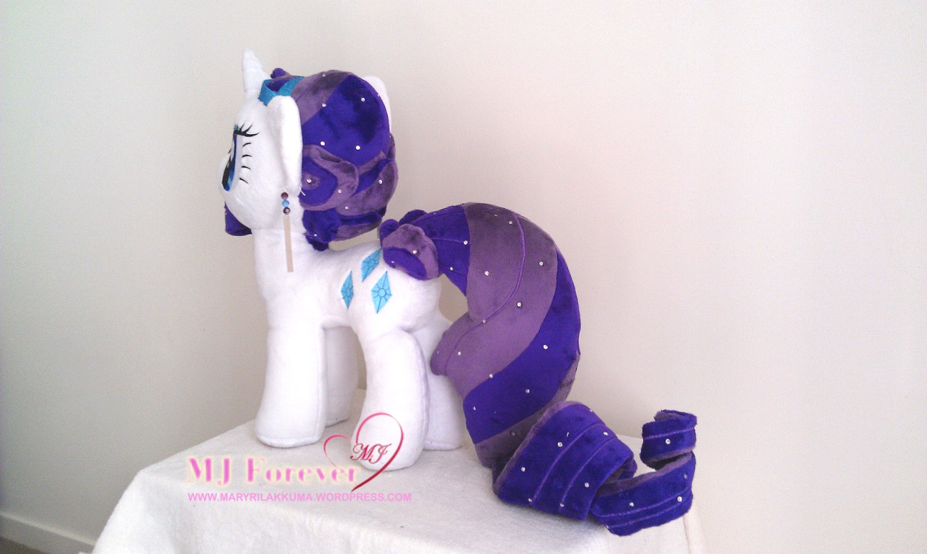 Crystal Pony Rarity plushie by Burzurk