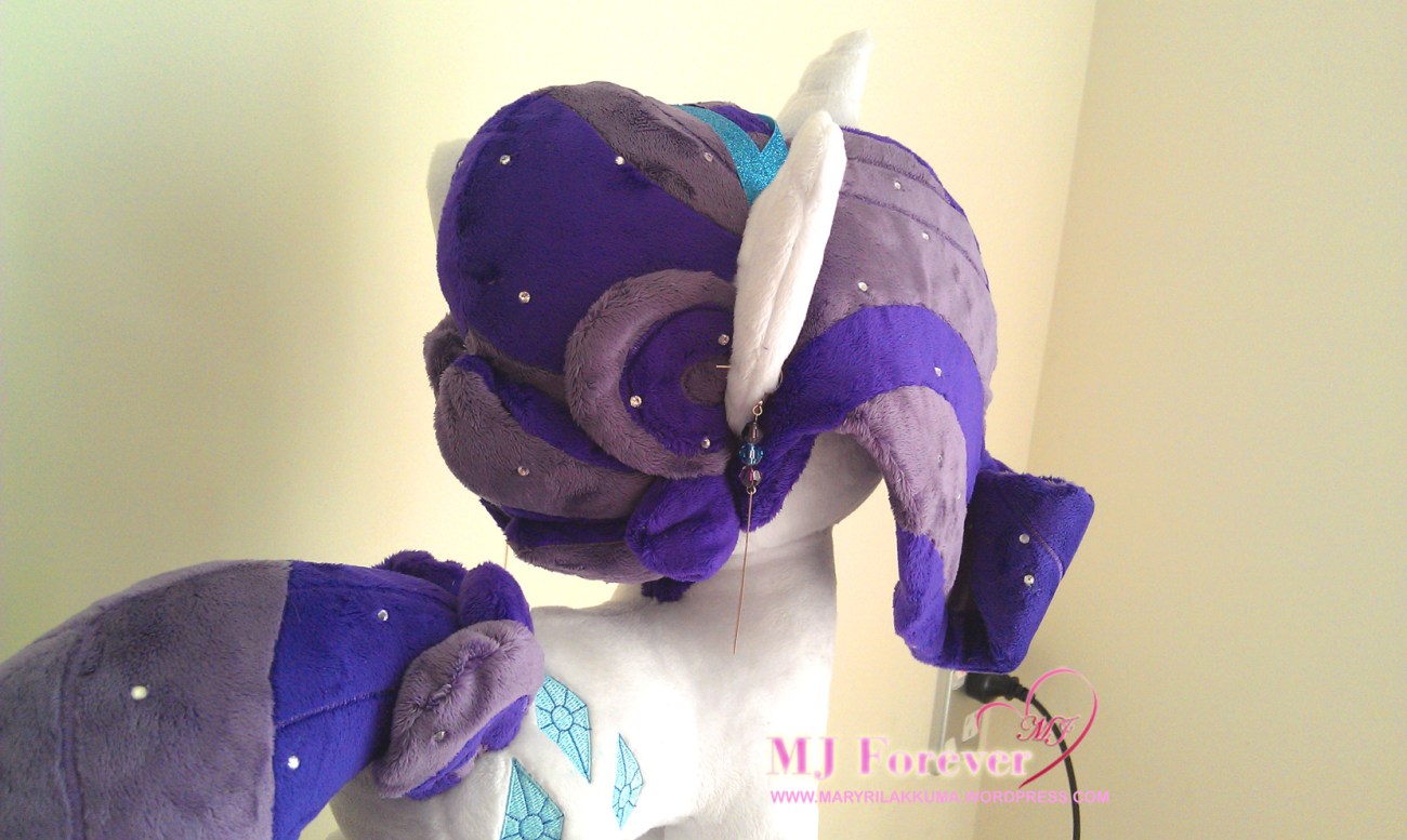 Crystal Pony Rarity plushie by Burzurk