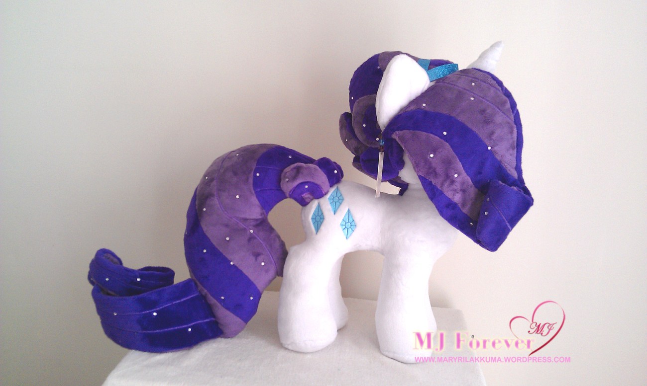 Crystal Pony Rarity plushie by Burzurk