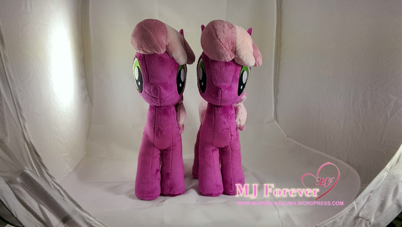Cheerilee plushie x2 sewn by meeee!!!!!
