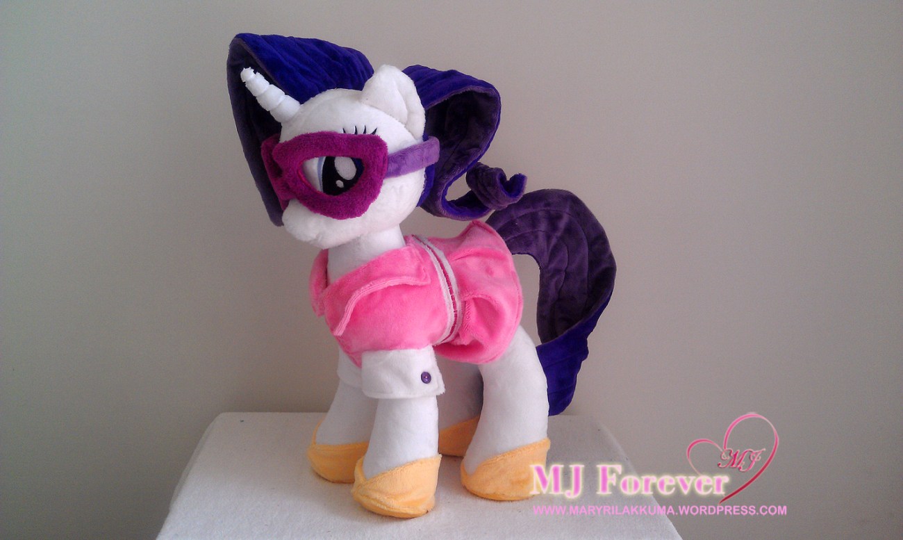 Camping Rarity plushie by agatrix