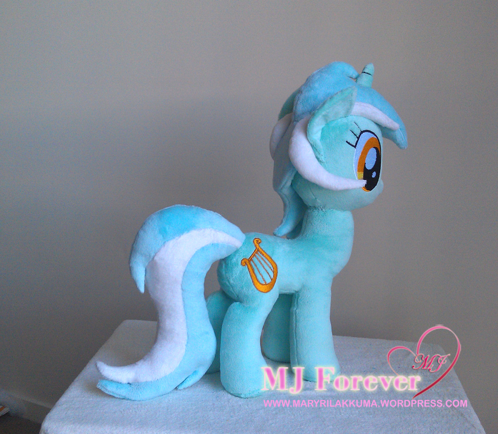 Lyra Heartstrings plushie sewn by meeee!!!  I'm selling this one!