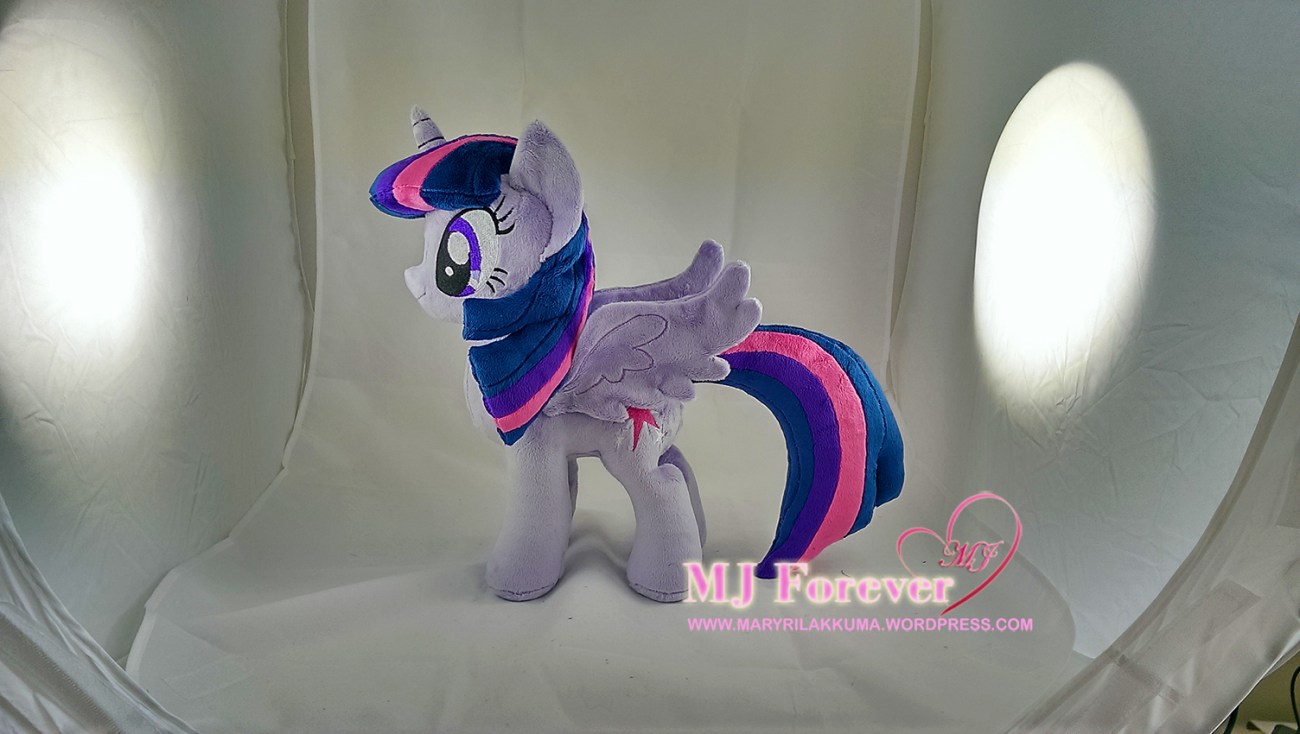 Princess Twilight Plushie (removable wings!) sewn by meeeee!!!!