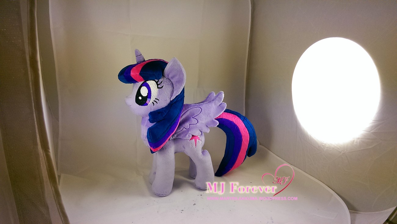 Twilight Sparkle plushie w removable wings made by meeee!!!!!