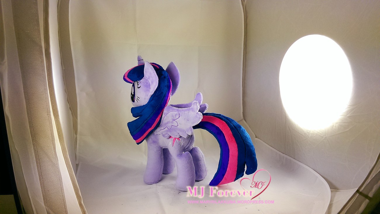Twilight Sparkle plushie w removable wings made by meeee!!!!!