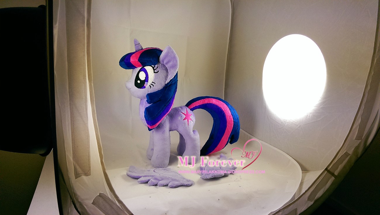 Twilight Sparkle plushie w removable wings made by meeee!!!!!