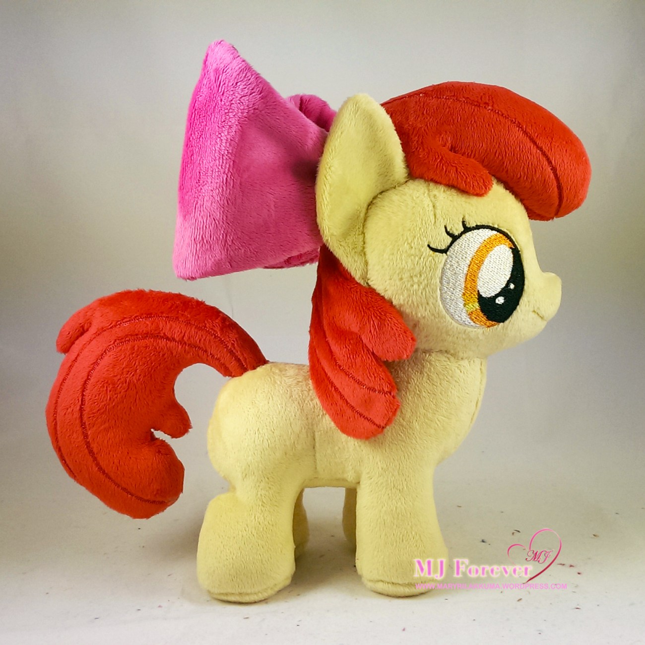 Apple Bloom plushie sewn by meee!!!!!!!