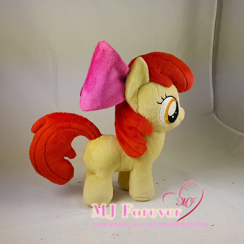 Apple Bloom plushie sewn by meee!!!!!!!
