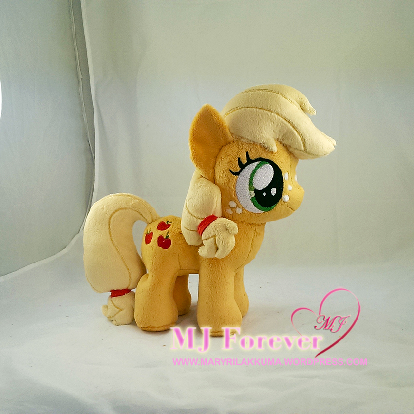 Applejack filly plushie sewn by meee!!!