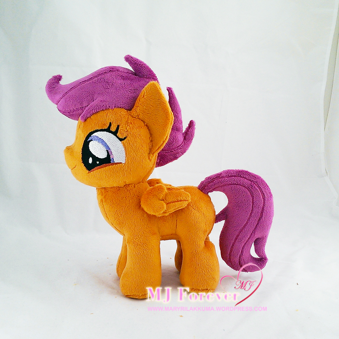 Scootaloo plushie in her disguise costume (removable) from the  Twilight Time episode by mee!!!!