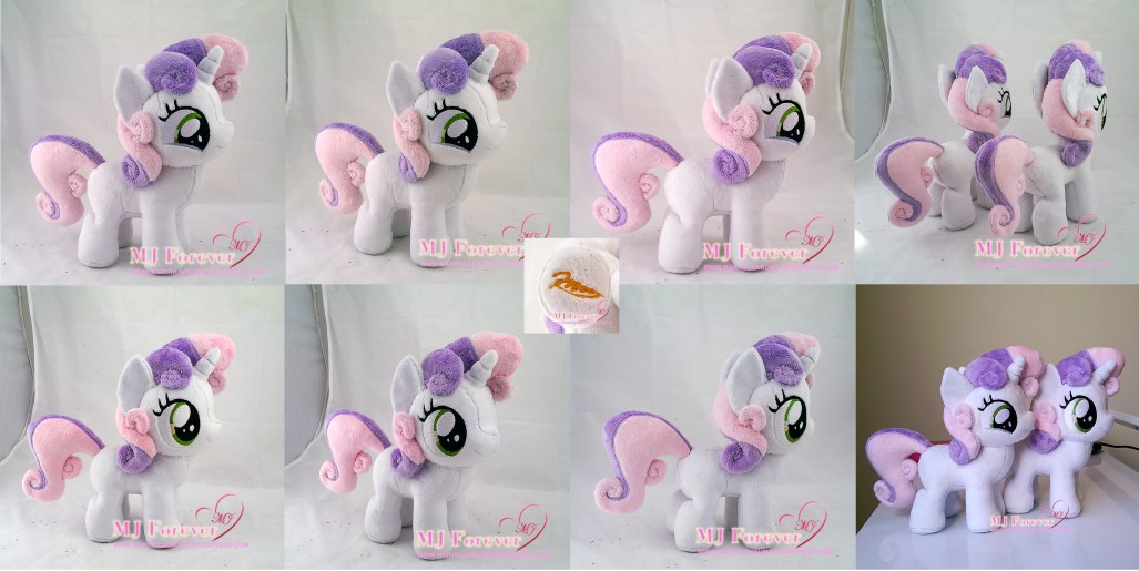 Sweetie Belle plushies sewn by meee!!!!!