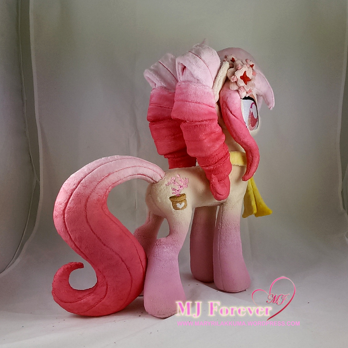 Autumn Orchid plushie (my OC) sewn by meee!!!!!