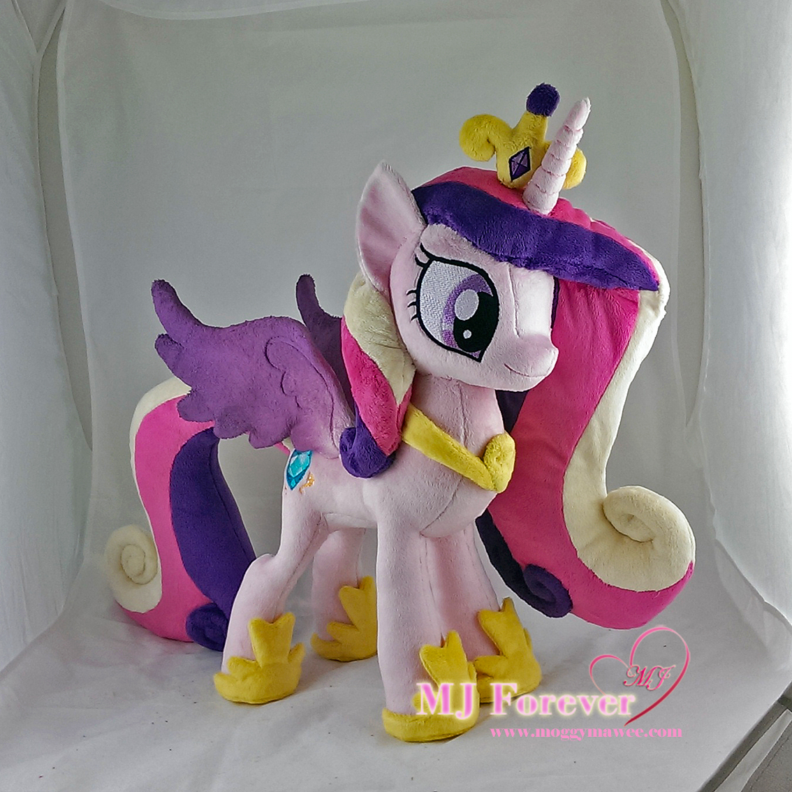 Princess Cadence plushie sewn by meee!!!!!  