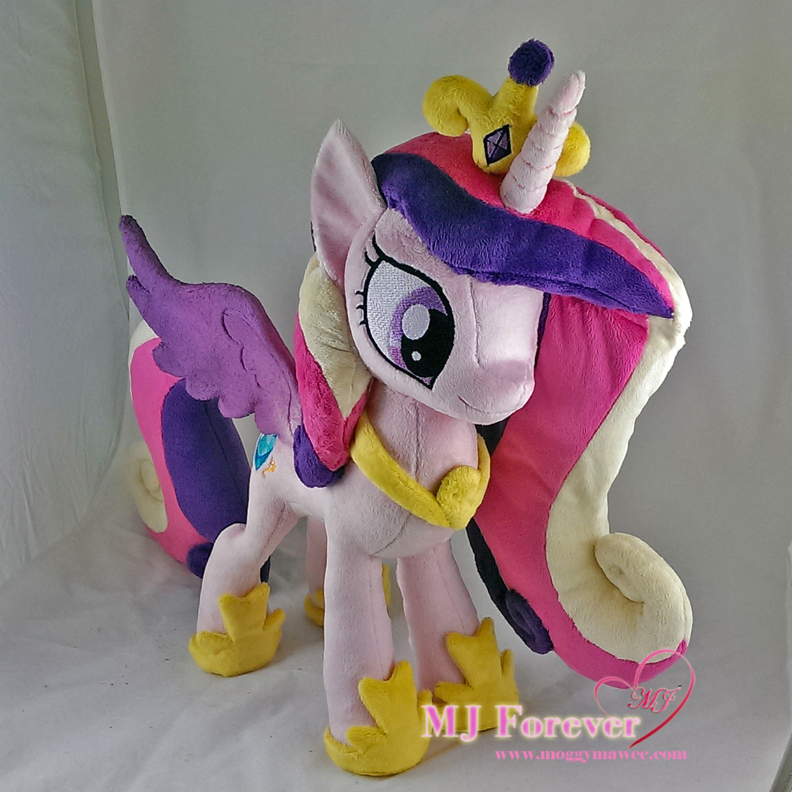 Princess Cadence plushie sewn by meee!!!!!  