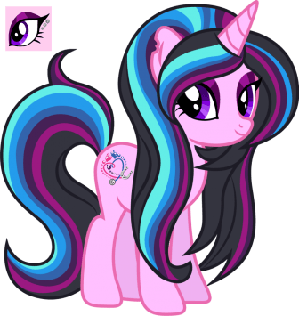 Mardelia (my ponysona) eyes drawn by me, vector drawn by disfiguredstick