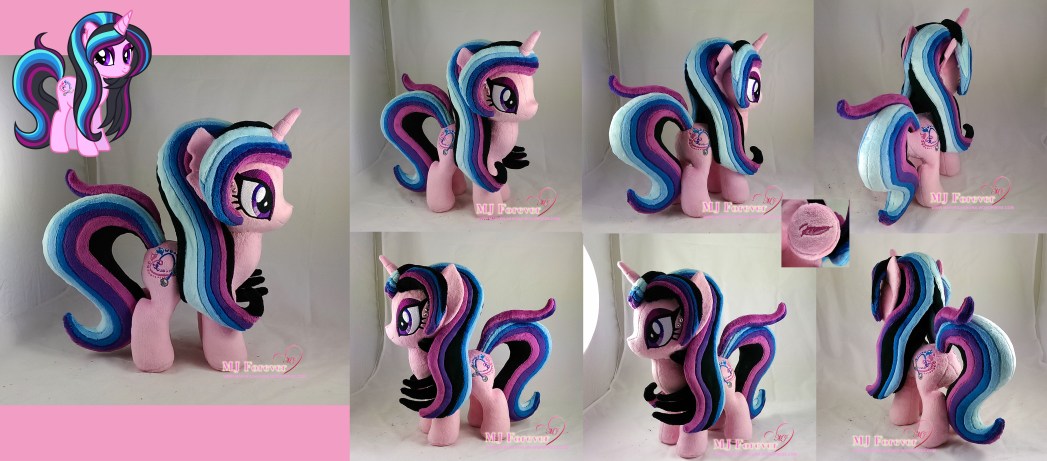 Mardelia plushie (my ponysona) sewn by meee!!!!!