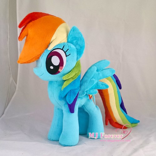 Rainbow Dash plushie sewn by meee!!!!
