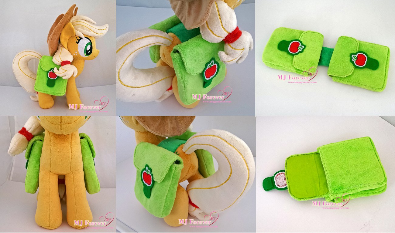Applejack saddlebags sewn by meee!!! (commission)